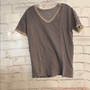 Blue and white striped T-shirt